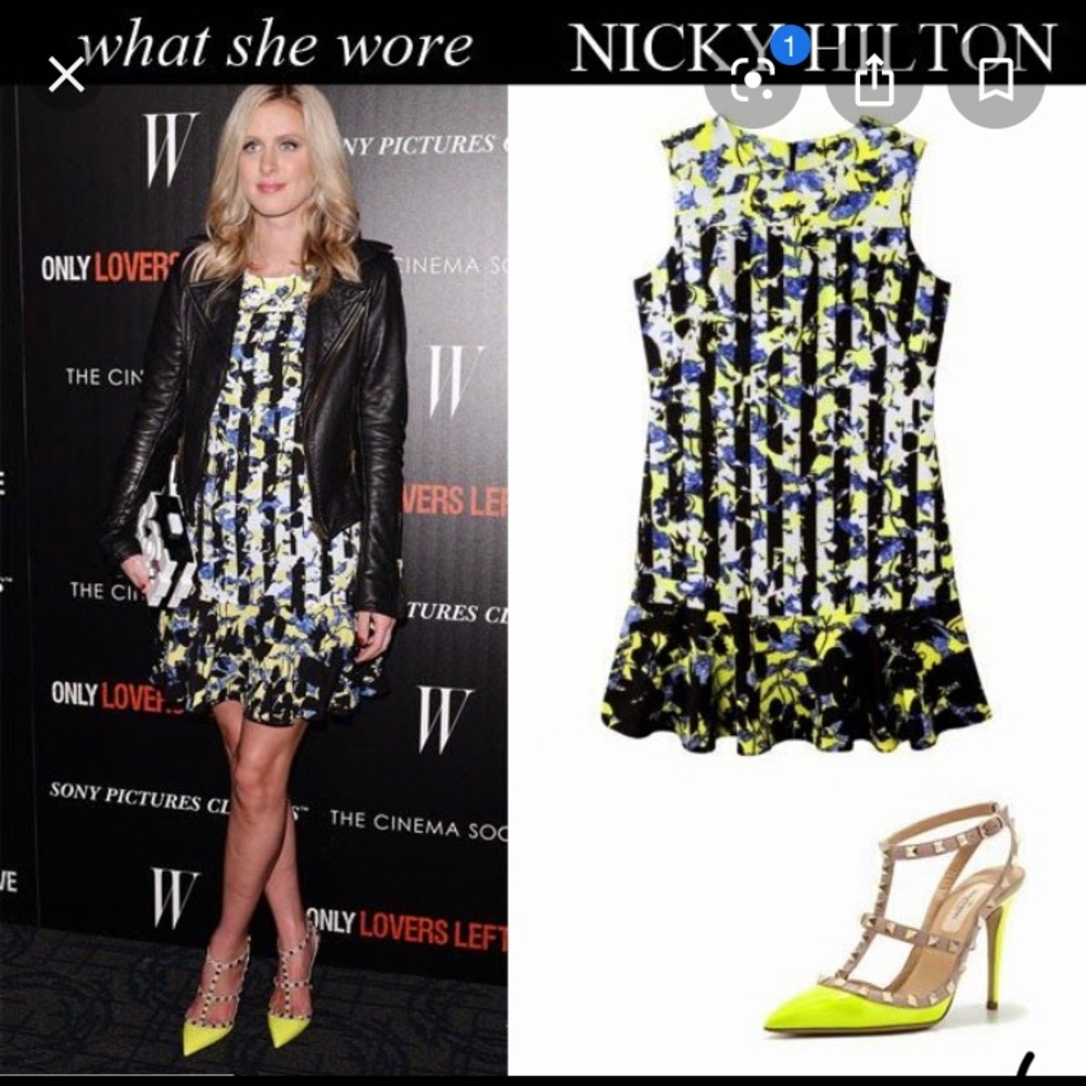 Peter Pilotto fluted hem dress